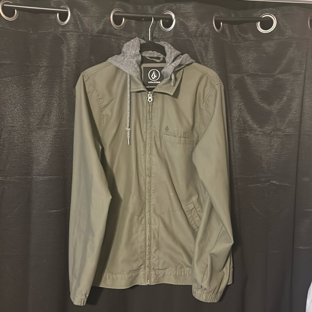 Volcom Olive Green Canvas Jacket
